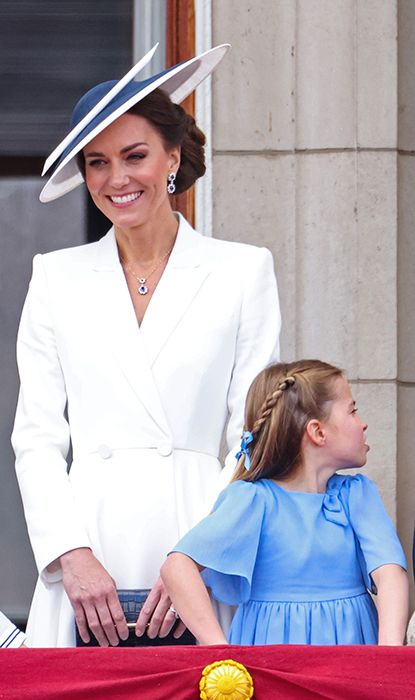 princess charlotte plaited hair trooping the colour
