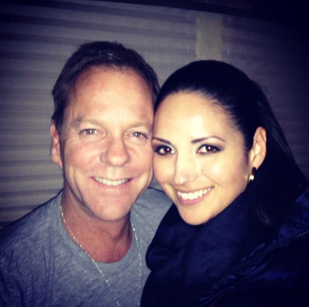 Photo shared by Cindy Vela on Instagram in 2014 with now-fiancé Kiefer Sutherland