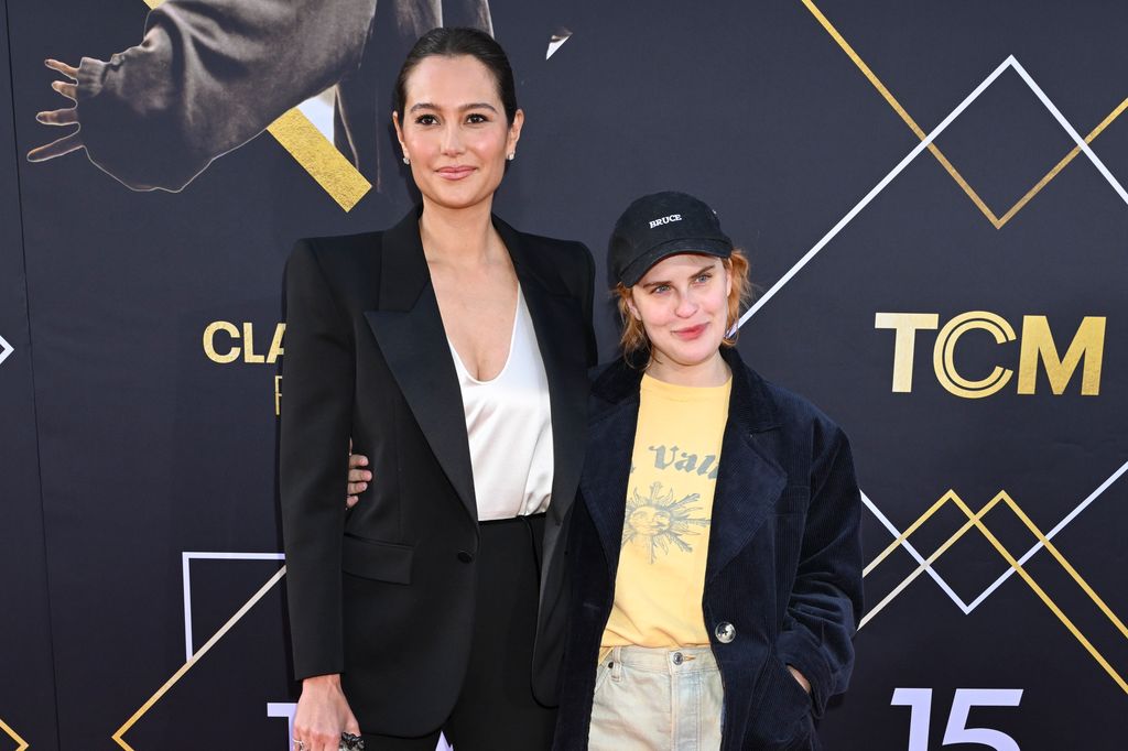 Emma Heming Willis and Tallulah Willis at the 2024 TCM Classic Film Festival Opening Night screening of "Pulp Fiction" held at TCL Chinese Theatre IMAX on April 18, 2024 in Los Angeles, California. (Photo by Gilbert Flores/Variety via Getty Images)