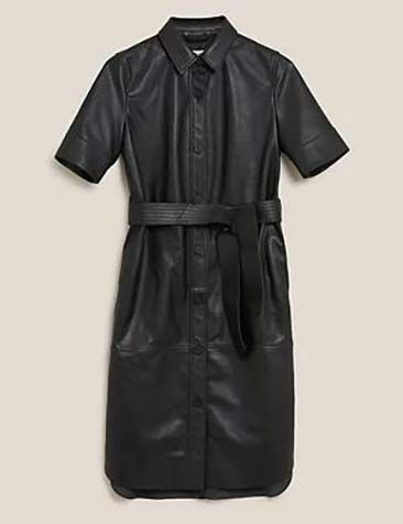 marks and spencer leather dress