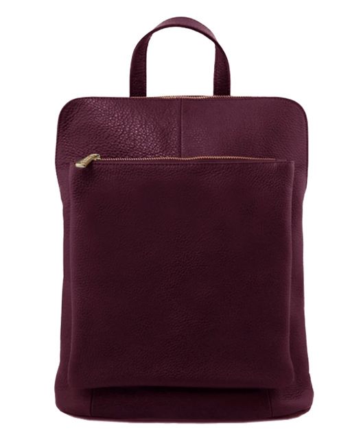 maroon wolf and badger laptop bag