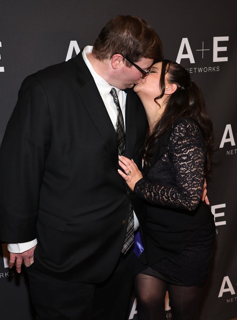 Ryan Anderson and Gypsy Rose Blanchard attend "The Prison Confessions Of Gypsy Rose Blanchard" Red Carpet Event on January 05, 2024 in New York City