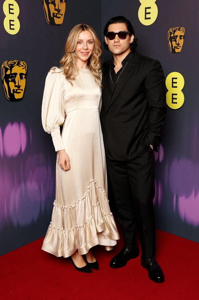 Sophia Di Martino and Will Sharpe attend the EE BAFTA Film Awards 2025 at The Royal Festival Hall on February 16, 2025 in London, England.