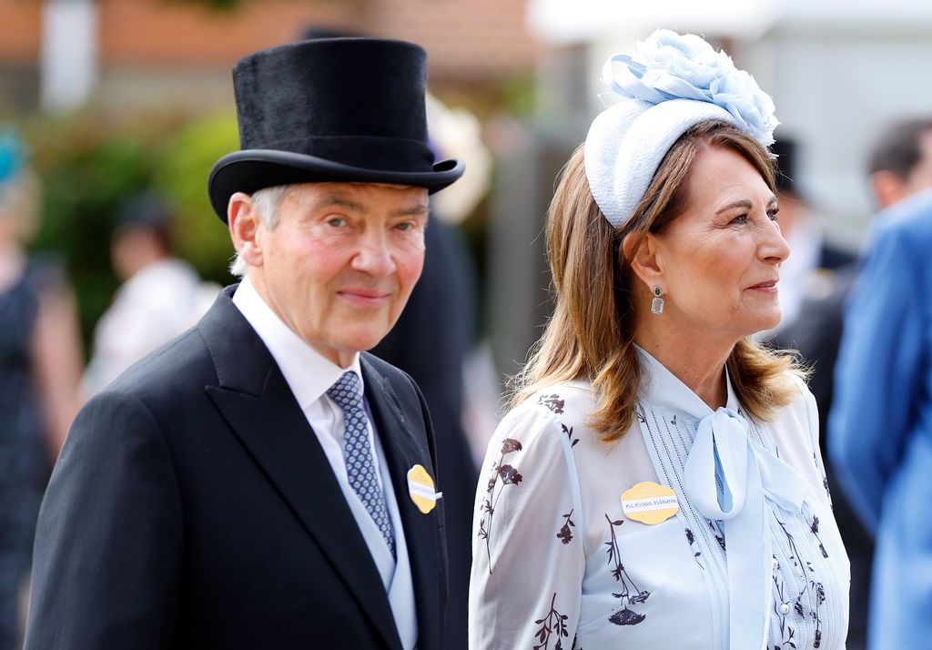 Michael Middleton and Carole Middleton attend day two of Royal Ascot 2024 at Ascot Racecourse