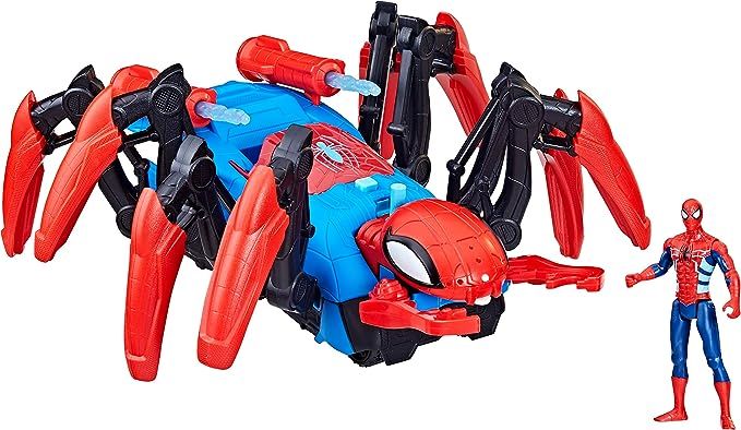 Marvel Spider-Man Crawl 'N Blast Spider with Spider-Man Action Figure