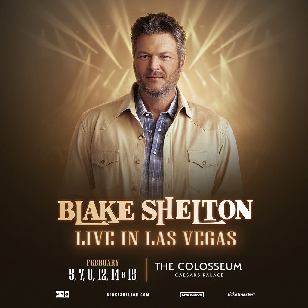 Blake Shelton currently appears in Las Vegas 