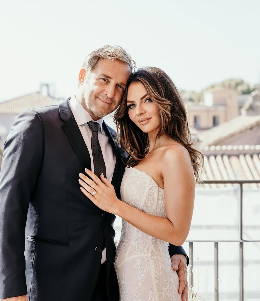 Josh Lucas and Brianna Ruffalo on their wedding day