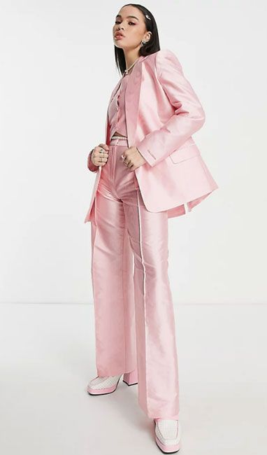 asos pink suit