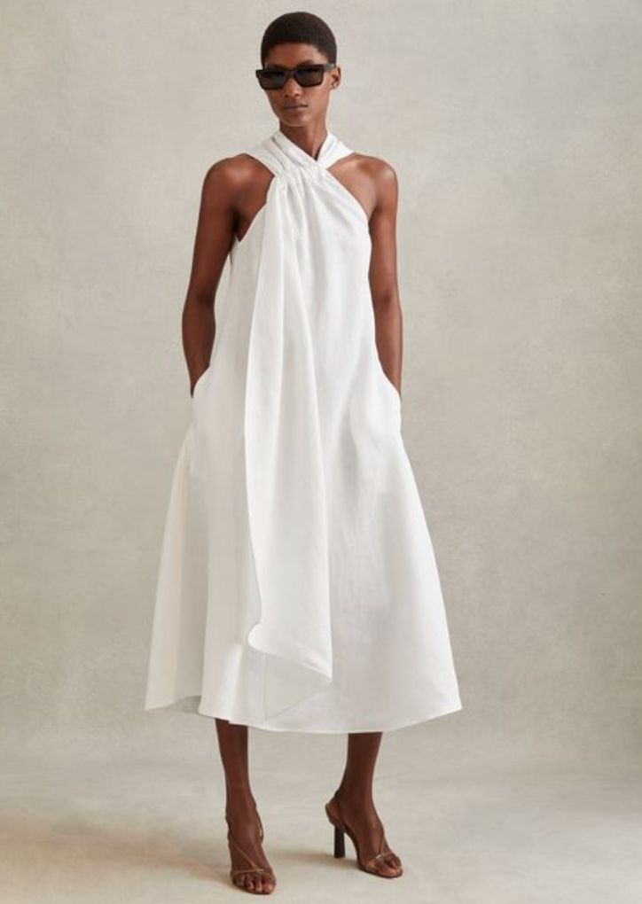 reiss summer sale consists of a white dress