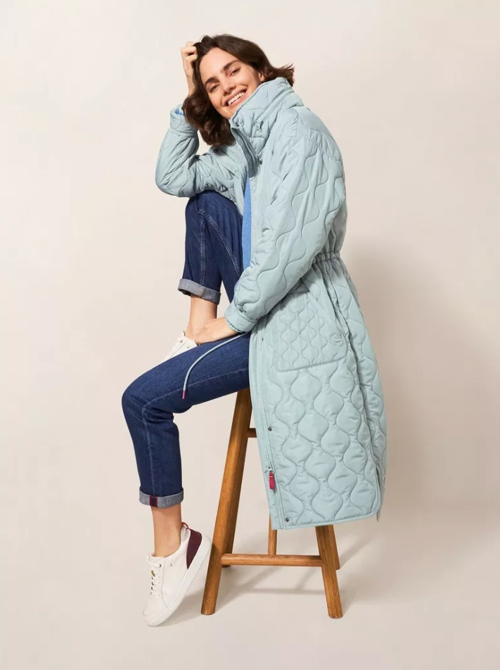 white stuff quilted coat