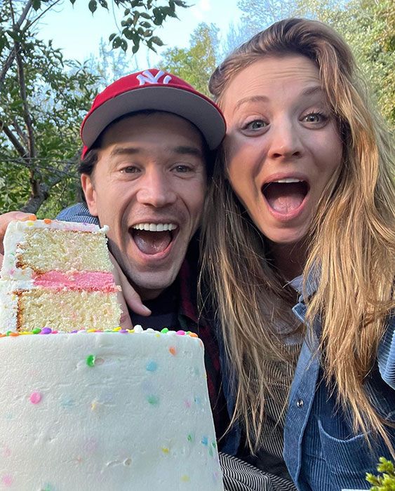 Kaley and Tom celebrate that theyre expecting a daughter