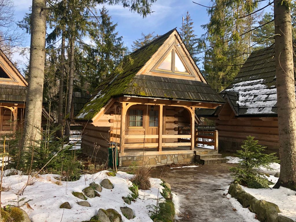 A photo of a cabin in Poland