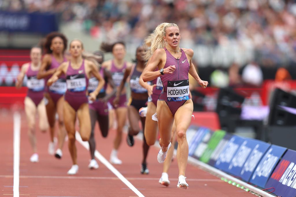 Keely leading running race