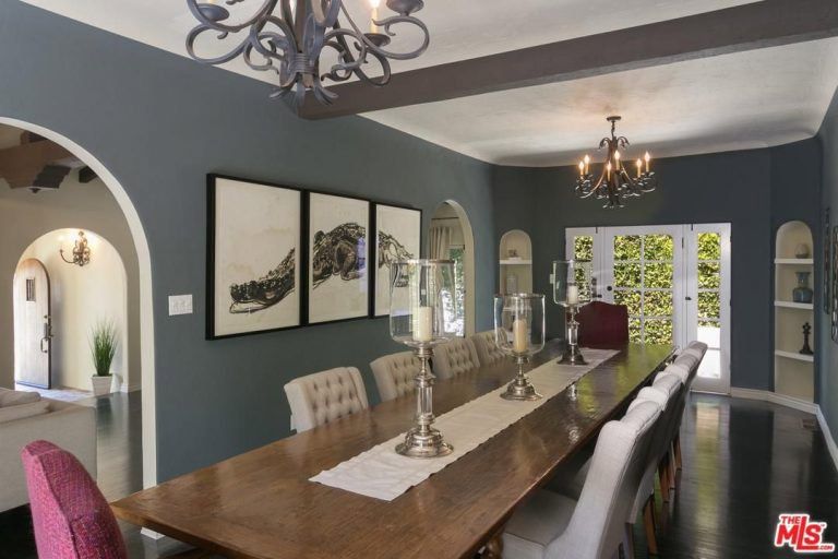 3 Mindy Kaling house dining room