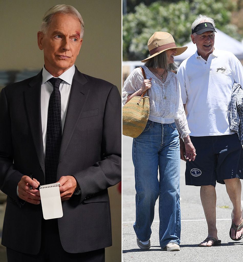 Mark Harmon in NCIS/ Mark Harmon out with his wife Pam Dawber