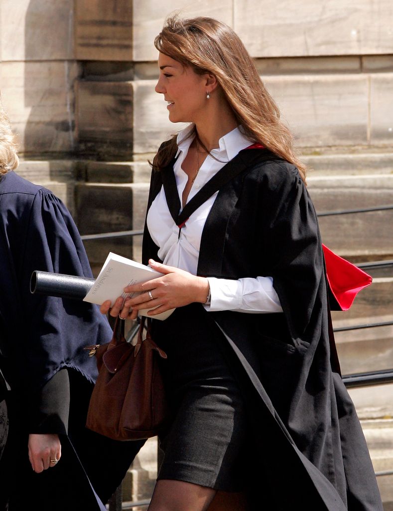 Kate Middleton in a graduation gown