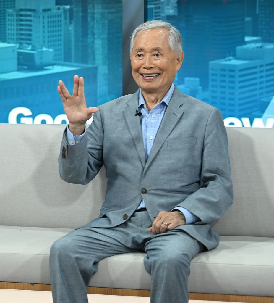 George Takei is seen during a segment of "Good Day New York" on June 24, 2025 in New York City