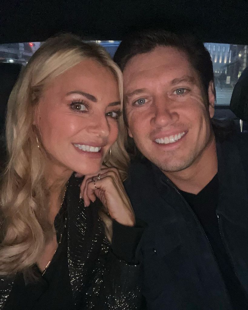 Tess Daly and Vernon Kay smiling in a close-up photo