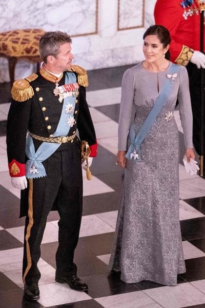 Crown Prince Frederik of Denmark and Crown Princess Mary of Denmark attend the New Years reception for the diplomatic corps at Christiansborg Palace