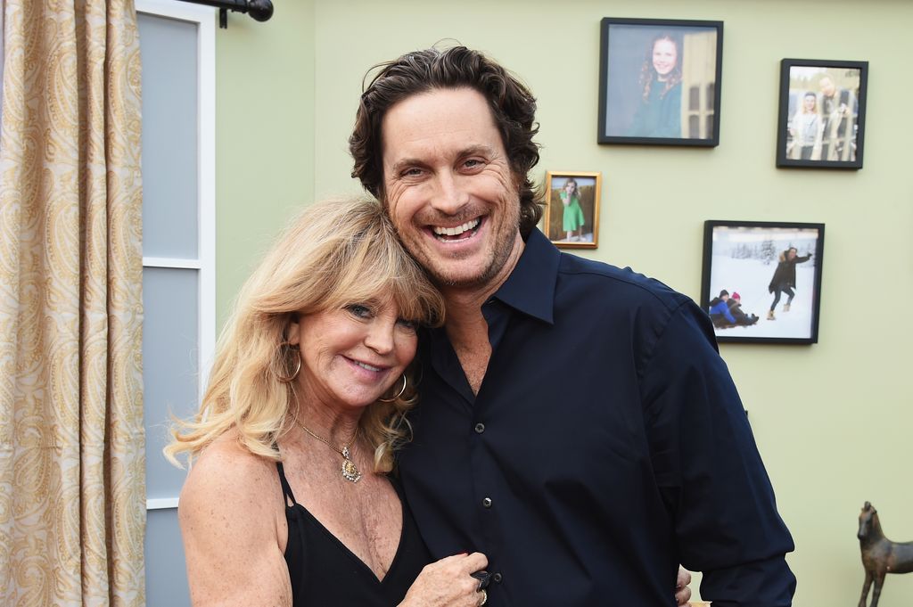 Oliver Hudson and Goldie Hawn attend "The Christmas Chronicles" Premiere on November 12, 2018