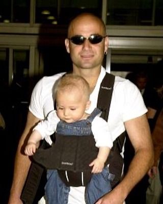 Jaden and Andre Agassi 