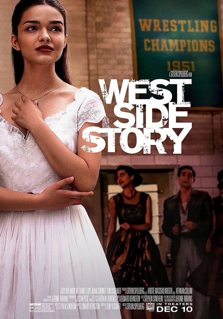 The official poster for West Side Story featuring Rachel Zegler 