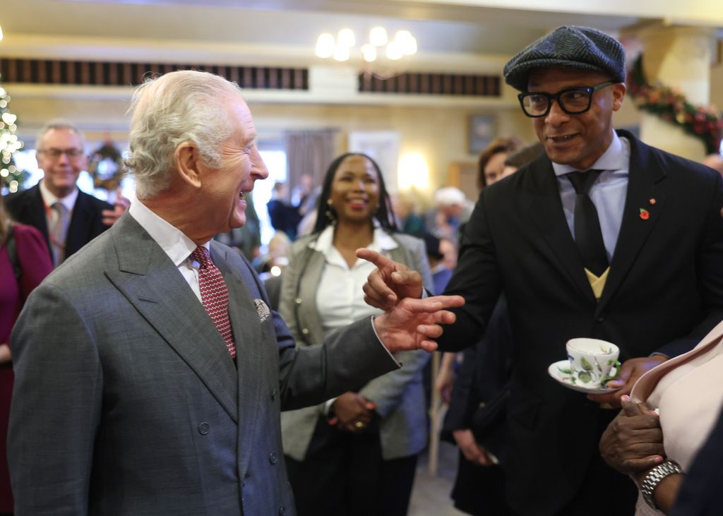 King Charles and Jay Blades at Highgrove tea party