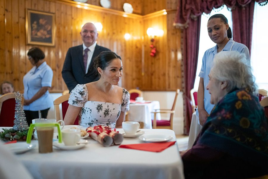 meghan markle at care home
