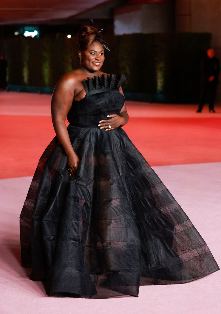 US actress Danielle Brooks in Christian Siriano