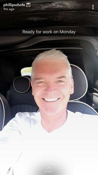 phillip schofield new haircut on snapchat