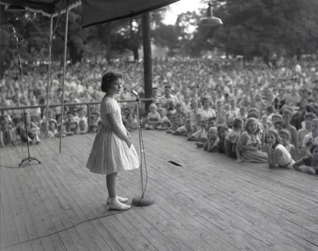 Brenda Lee at The Nashville Tennessean’s third Centennial Park concert at age 13