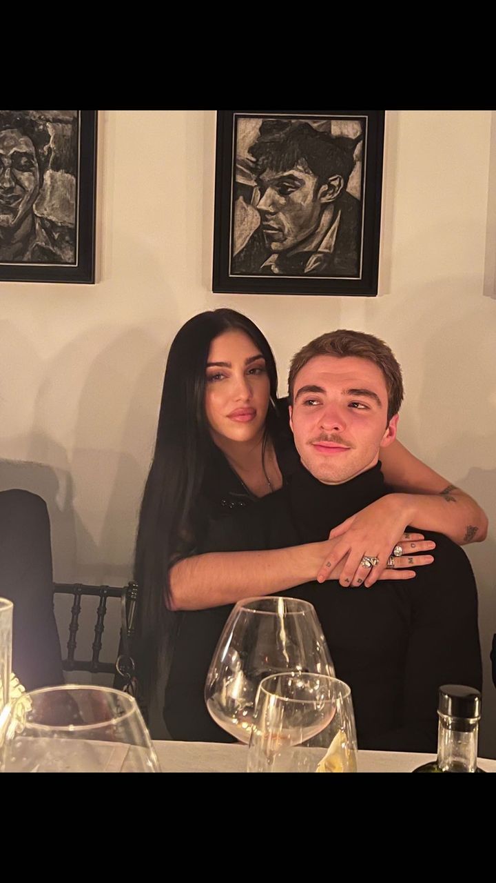 Madonna's children Lourdes and Rocco posing together