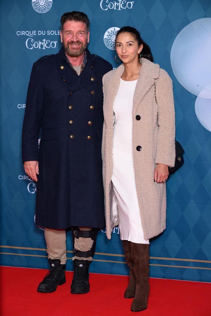  Nick Knowles and Katie Dadzie attend the Cirque du Soleil "Corteo" Premiere at the Royal Albert Hall on January 15, 2025 in London, England.