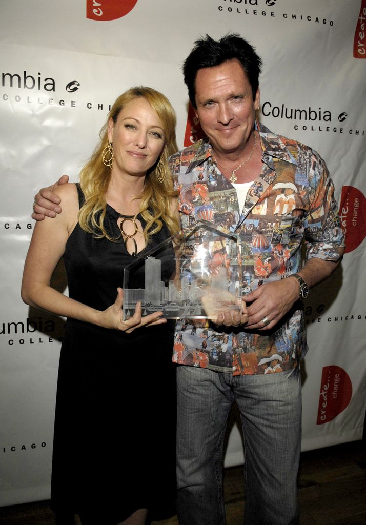 Virginia and Michael Madsen celebrating Virginia's Chicago Impact Award