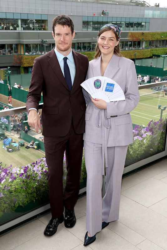 connor swindells at wimbledon with wife 