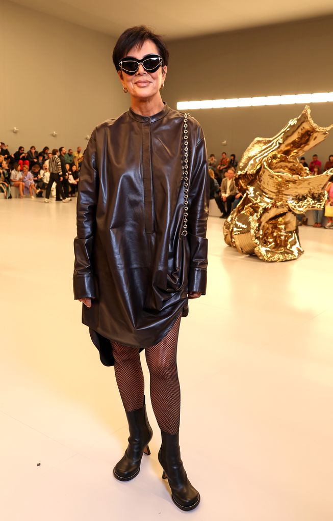 Emma Chamberlain at the Loewe SS24 show during Paris Fashion Week.