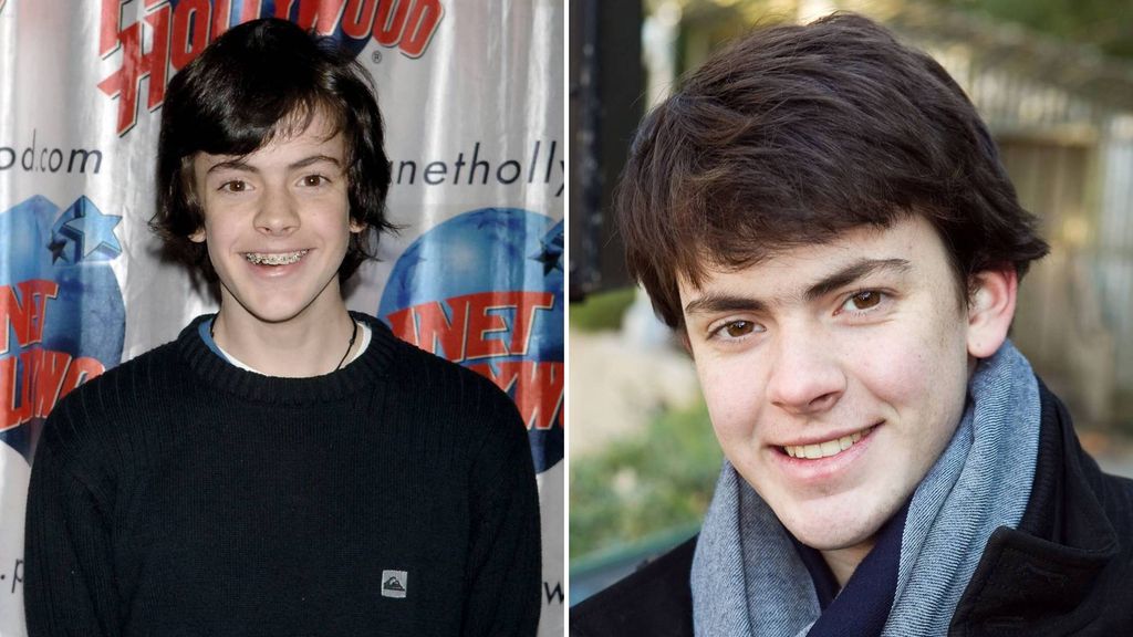 Skandar Keynes in 2005 and 2010
