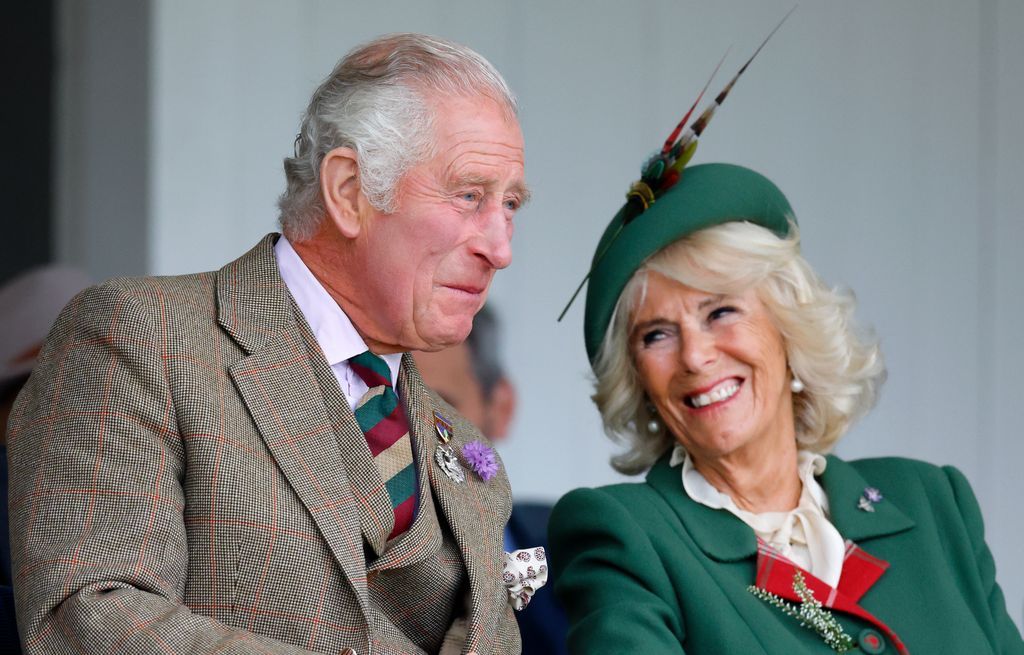 charles and camilla at braemar highland gathering