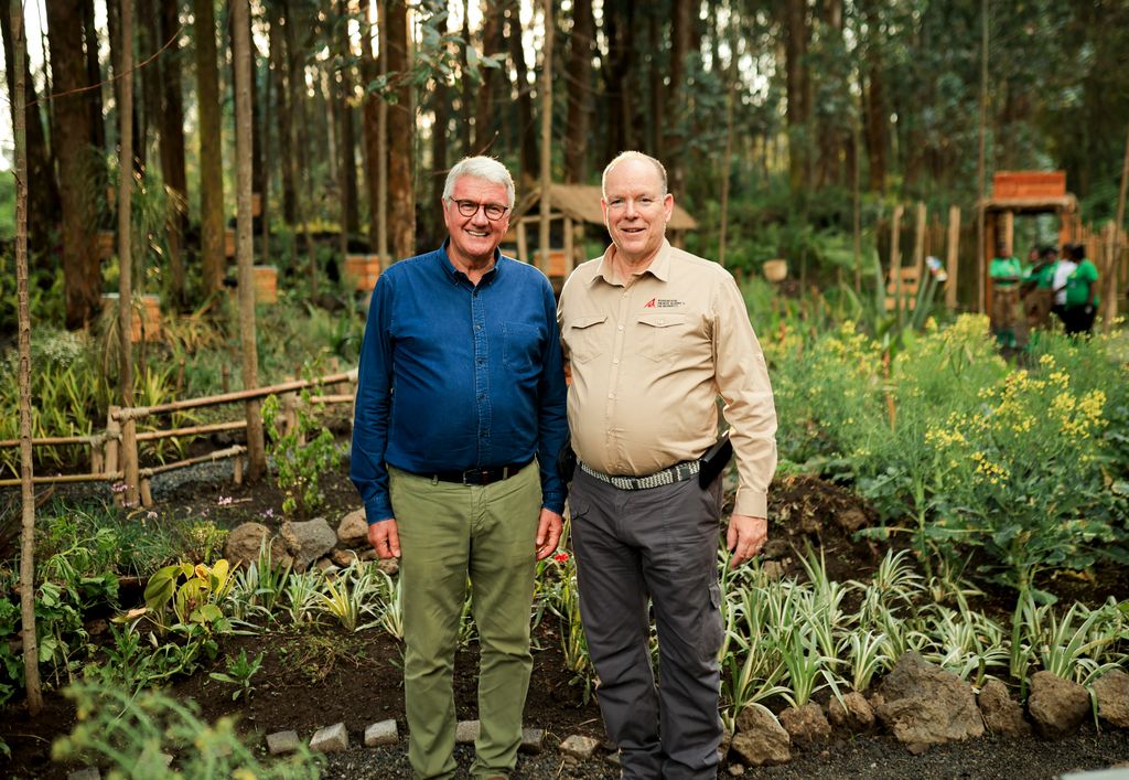 The Prince with OFA founder and president, Thierry Dufresne