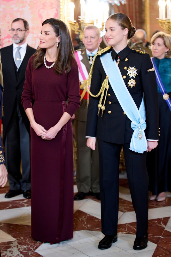 Queen Letizia oozed royal elegance whilst the Princess donned her naval uniform