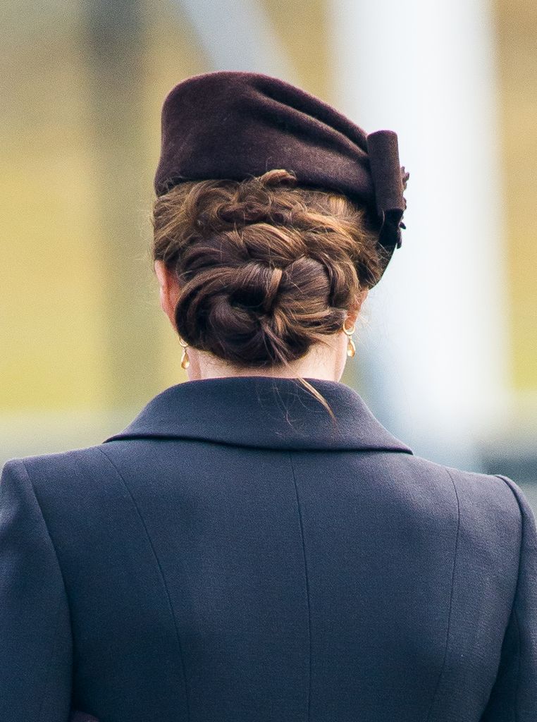 Kate Middleton's hair in a knotted braid