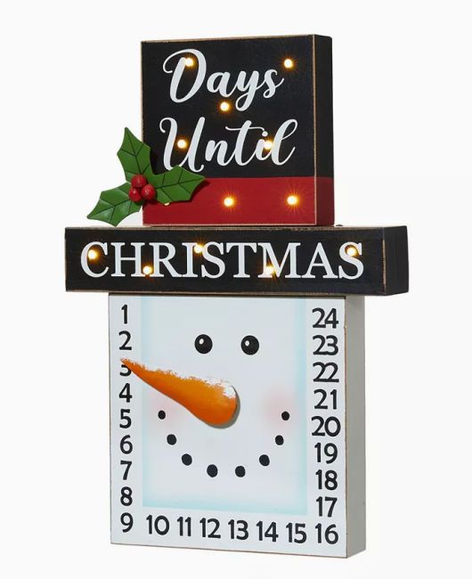 best macys advent calendar led snowman