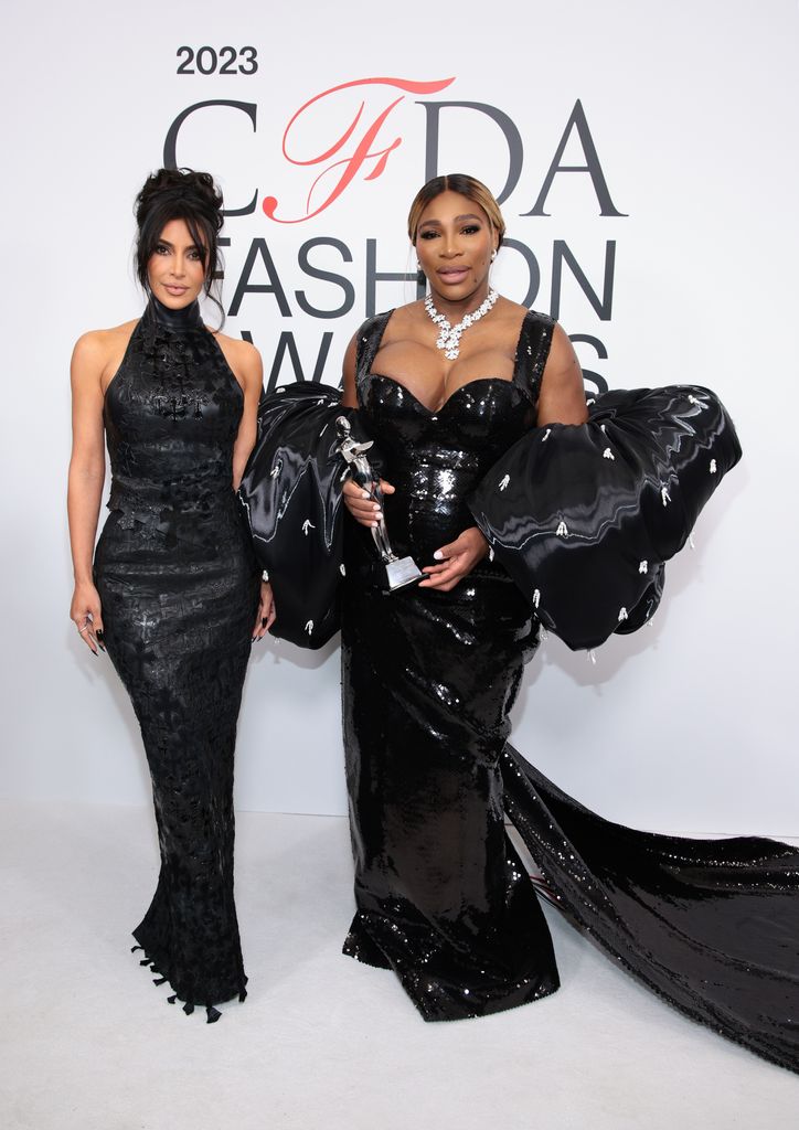 Kim Kardashian and Serena Williams on red carpet