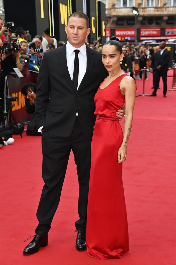 Channing Tatum and Zoe Kravitz in 2024