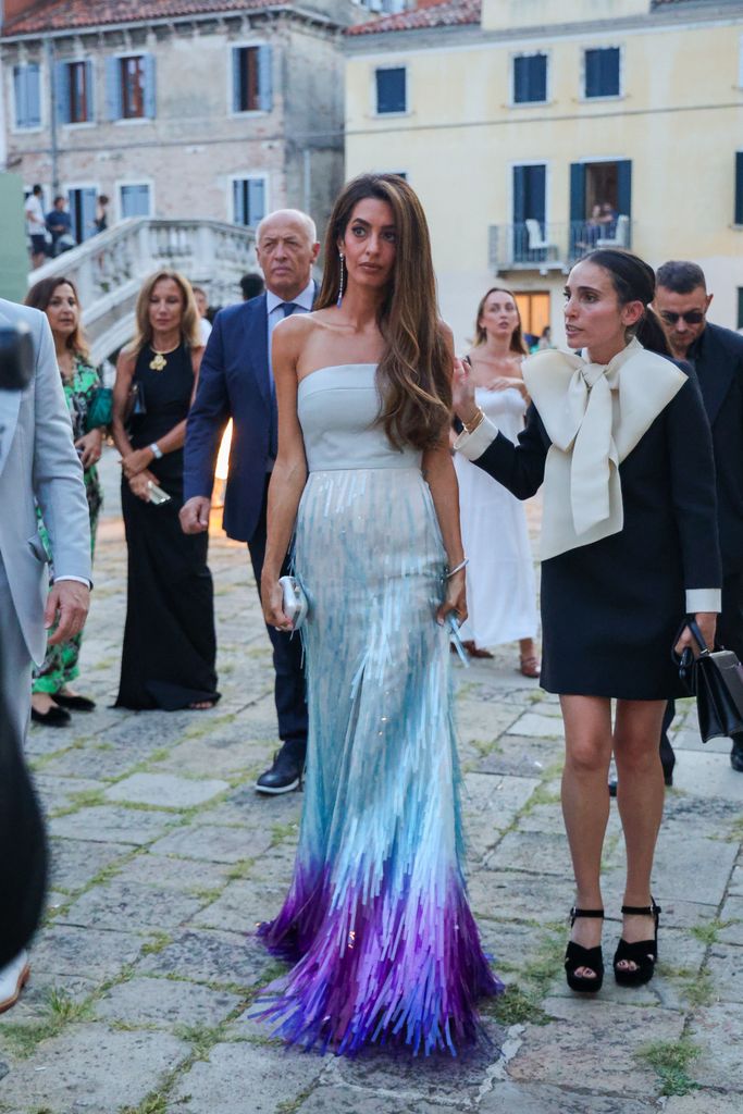 Amal Clooney arrives at the Cartier private party