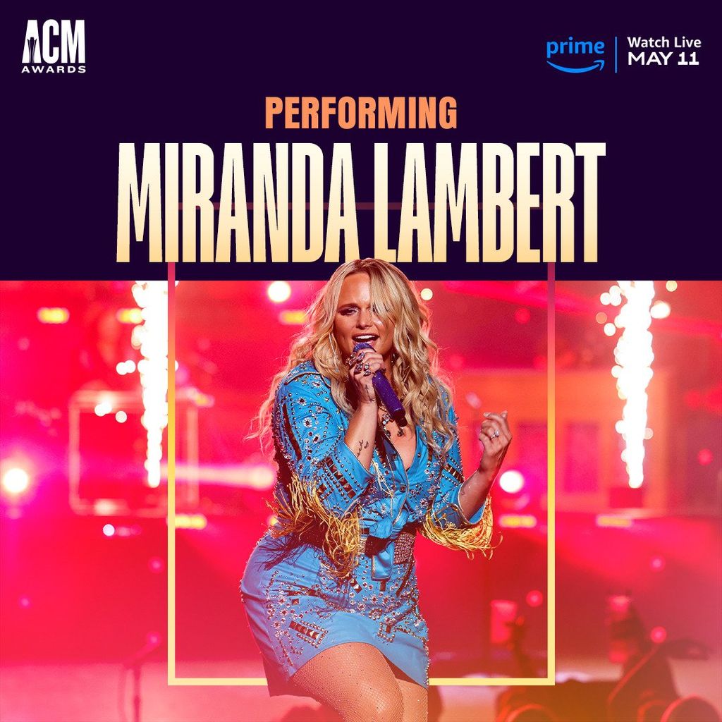 Miranda Lambert is performing at the ACM Awards