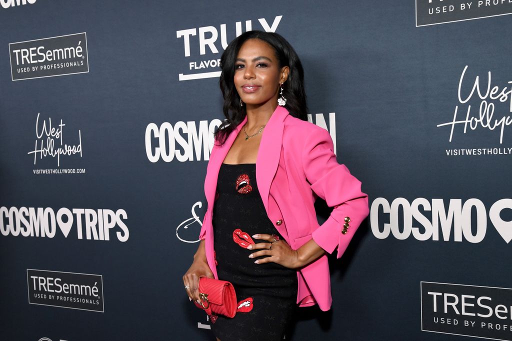 Britt Stewart attends a Cosmopolitan celebration for the launch of CosmoTrips and FÃªtes cover star Laura Harrier at Skybar on September 29, 2022 in West Hollywood, California.