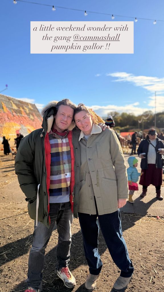 Jamie and wife Jools