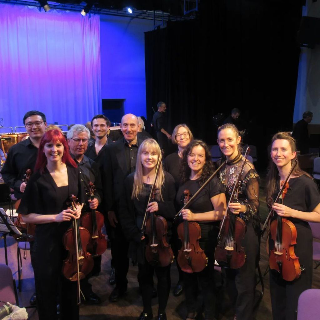 Izzie Balmer with the Bristol-based orchestra, Brunel Sinfonia