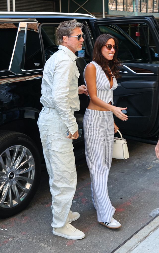 Brad Pitt and Ines de Ramon were pictured together in Chelsea, Manhattan 